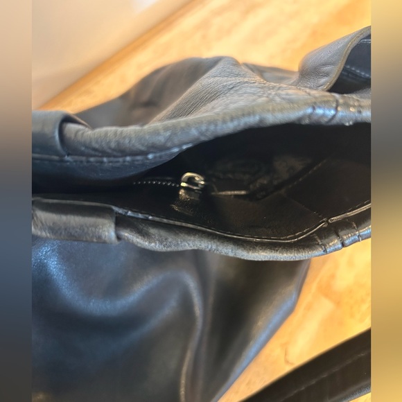 Authentic Prada black with silver accents leather Hobo bag with side pockets - Picture 15 of 16